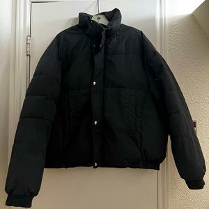 Free People Black Puffer Jacket